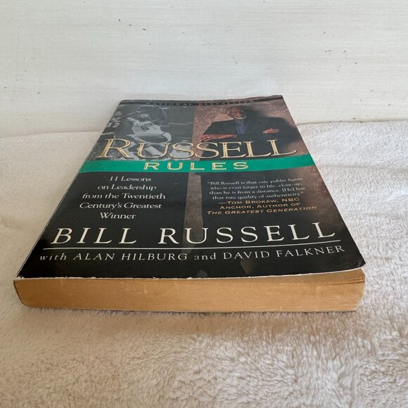 Bill Russell Celtics Legend Signed Autograph Russell Rules Book (To Dan), Rare - Picture 5 of 16